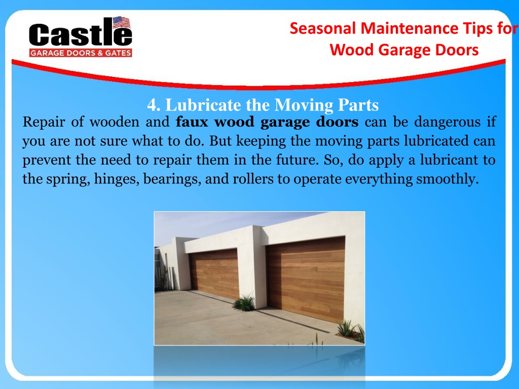 PPT Seasonal Maintenance Tips For Wood Garage Doors PowerPoint