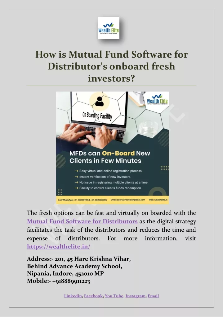 Ppt How Is Mutual Fund Software For Distributor S Onboard Fresh