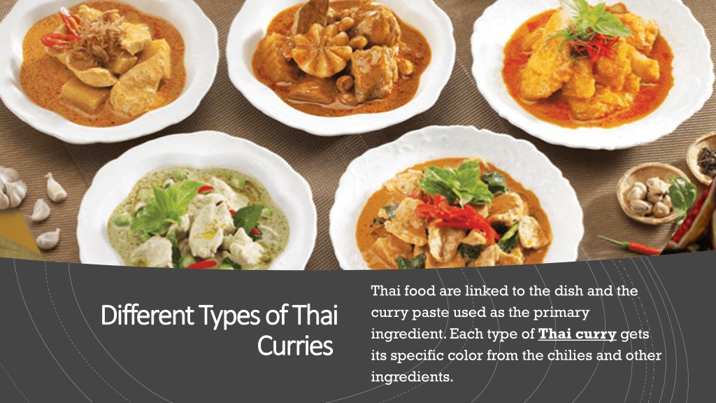 PPT Different Types Of Thai Curries PowerPoint Presentation Free