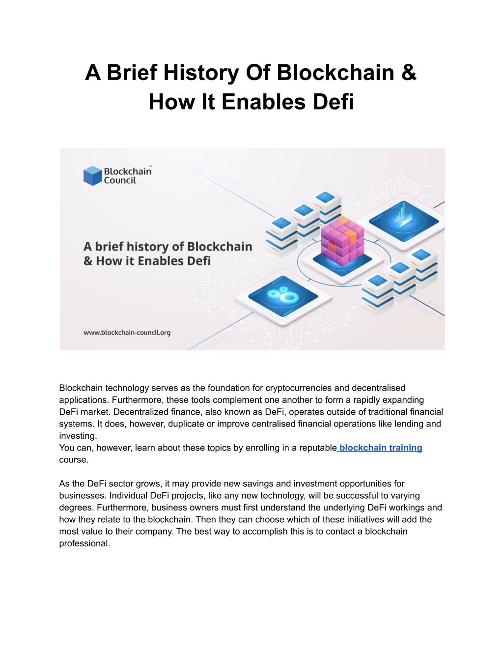 Ppt A Brief History Of Blockchain How It Enables Defi Powerpoint