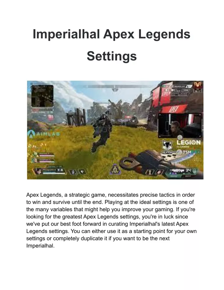 Ppt Imperialhals Apex Legends Settings Powerpoint Presentation Free