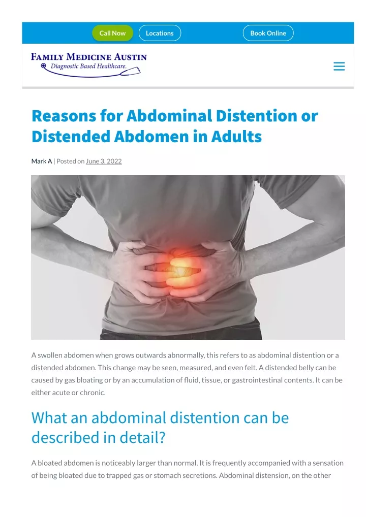 PPT Reasons For Abdominal Distention In Adults PowerPoint