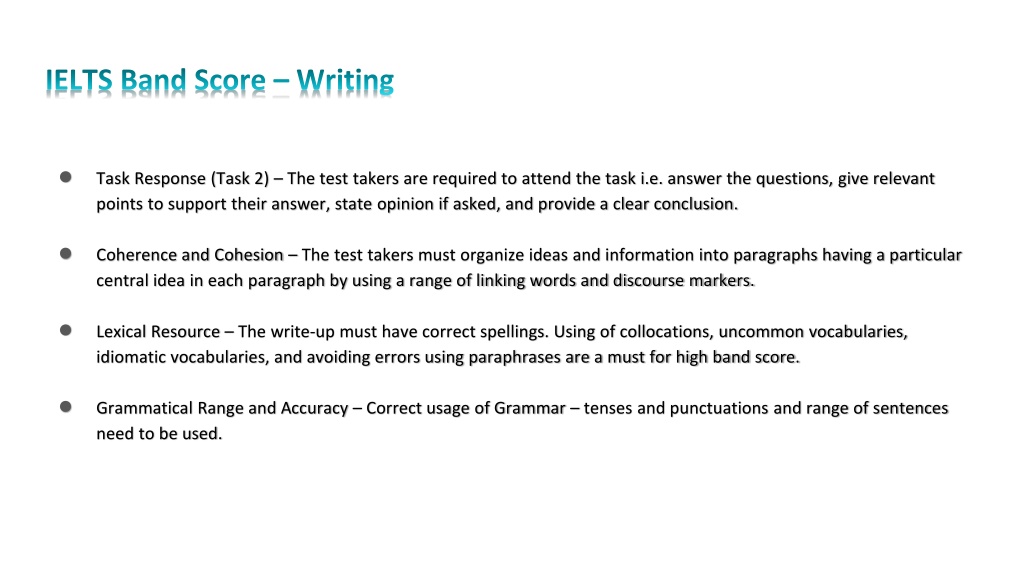 Ppt Ielts Band Scores Understand The Exam Scoring System Powerpoint