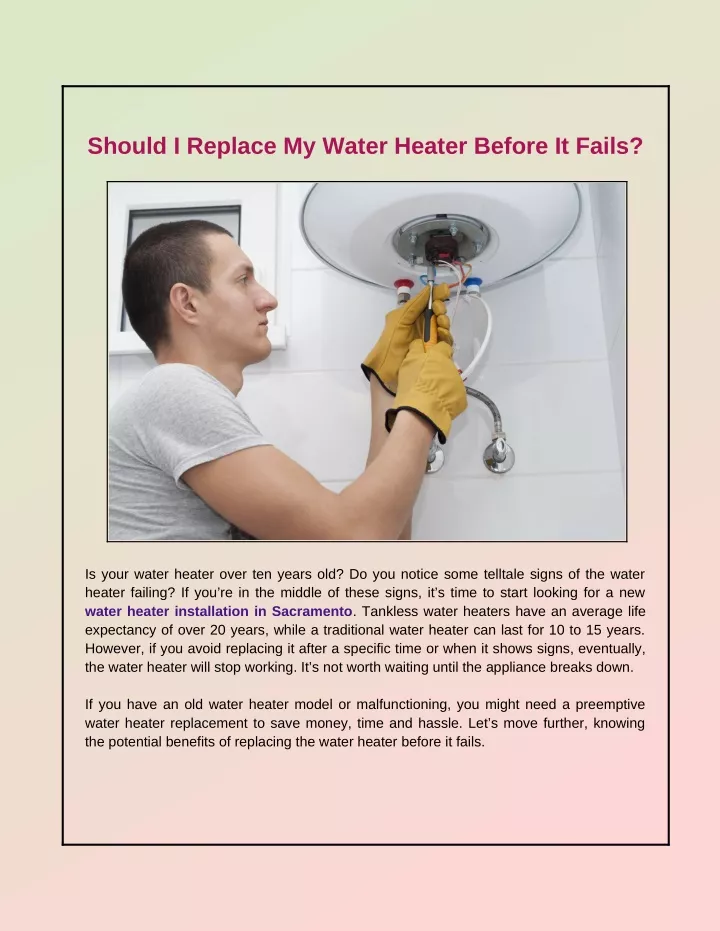 PPT Is It Essential To Replace A Water Heater Before It Fails