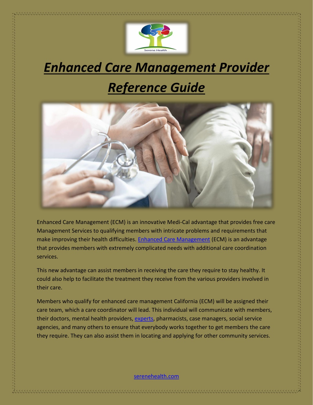 Ppt Enhanced Care Management Provider Reference Guide Powerpoint