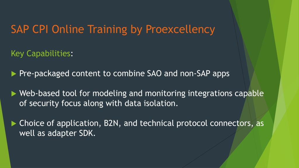 Ppt Proexcellency Provides Sap Cpi Online Training Powerpoint