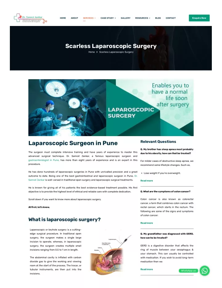 Ppt Scarless Laparoscopic Surgery Dr Samrat Jankar Laparoscopic