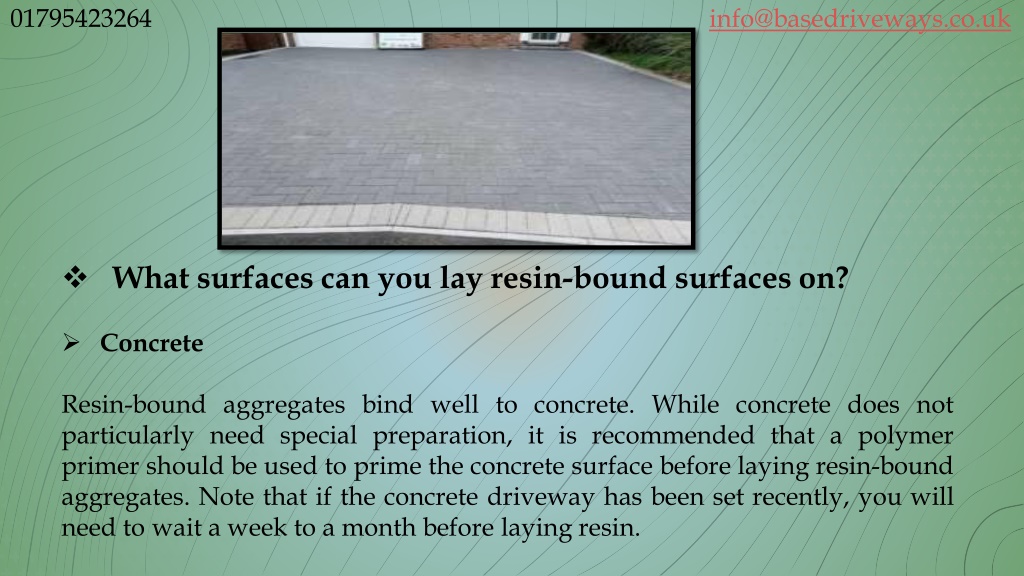 Ppt Can You Lay Resin Over Block Paving Powerpoint Presentation