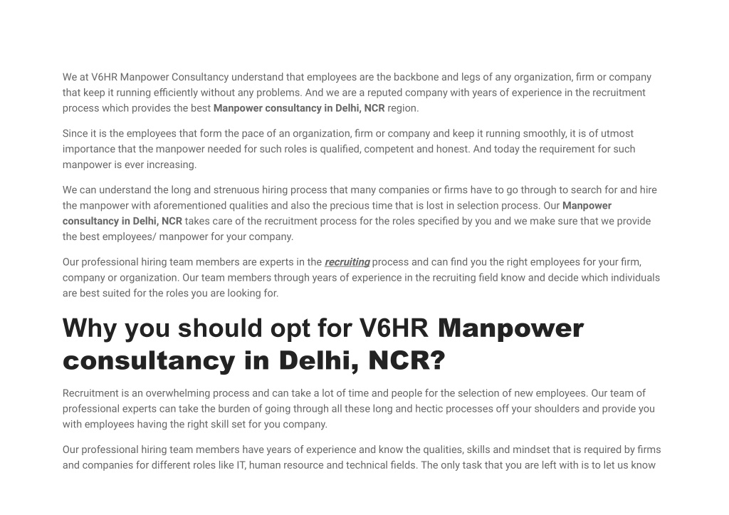 Ppt V Jobmart Manpower Consultancy Delhi Ncr Powerpoint