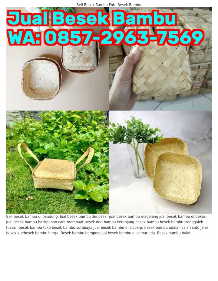 Ppt Wa Besek Bambu Warna Jual Besek Bambu Bandung