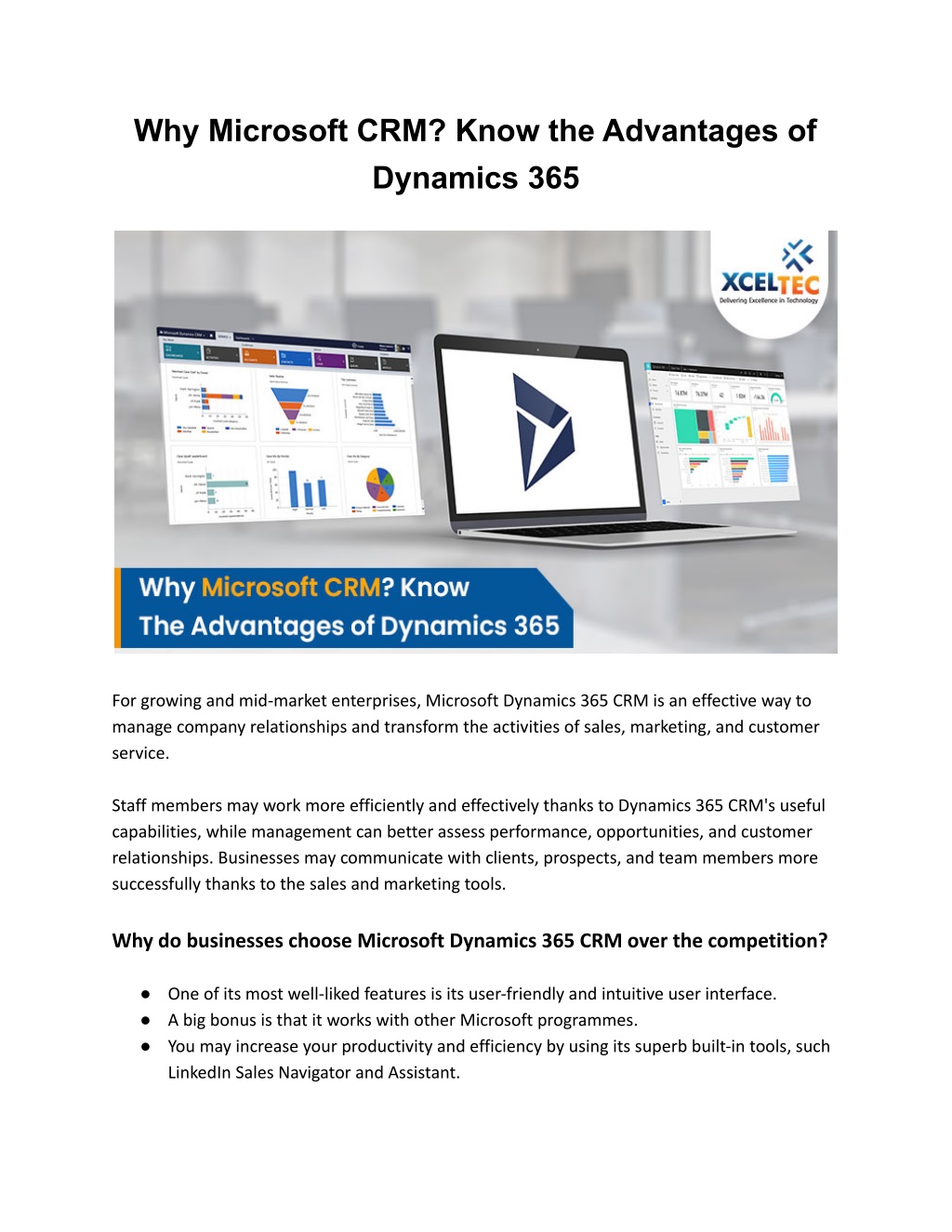 Ppt Why Microsoft Crm Know The Advantages Of Dynamics Powerpoint