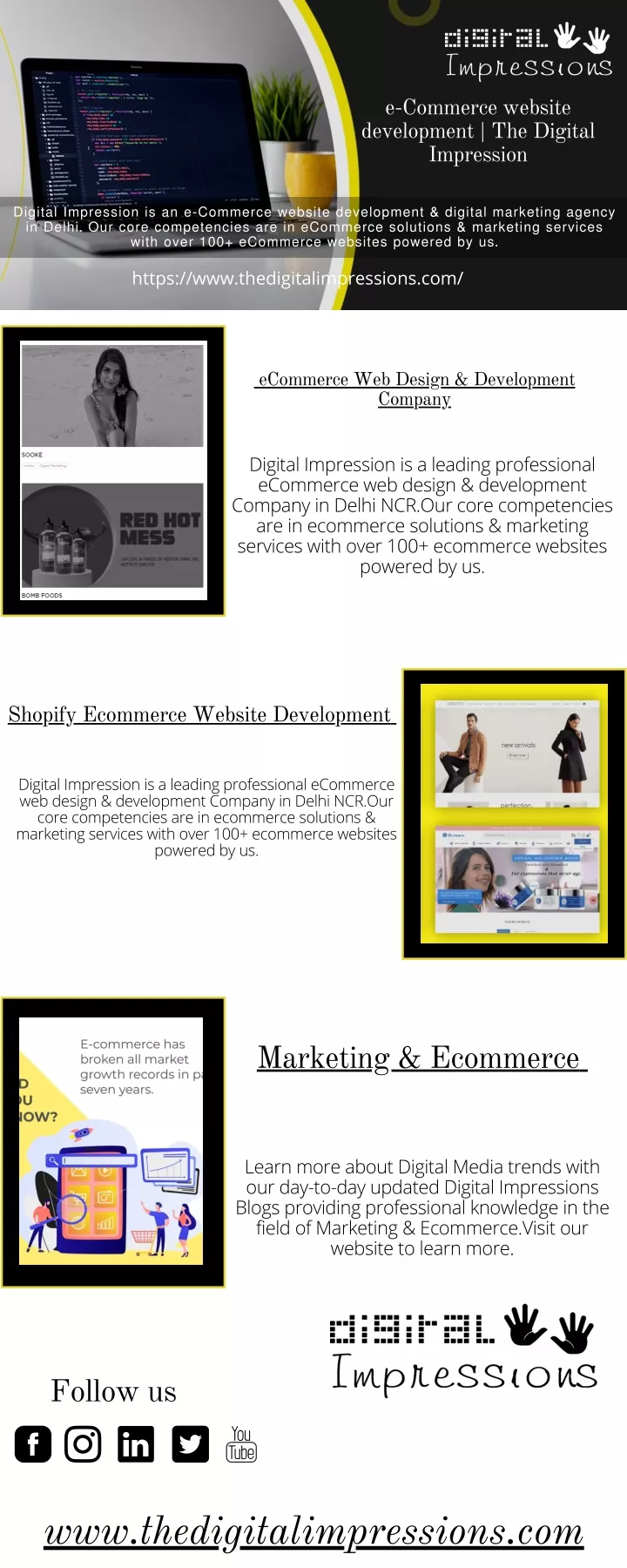 Ppt E Commerce Website Development The Digital Impressions