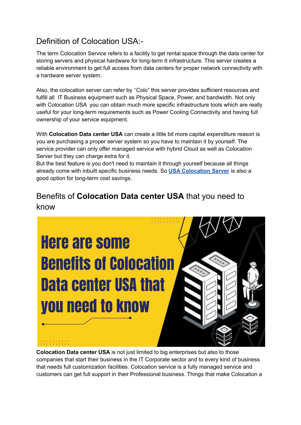 Ppt Useful Benefits Of Colocation Data Center Usa Must Know About