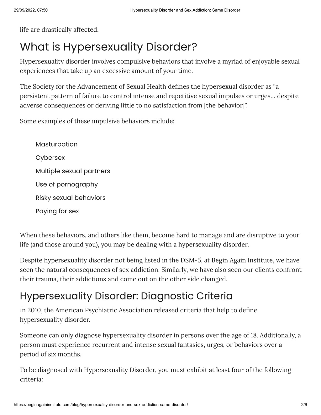 Ppt Hypersexuality Disorder And Sex Addiction Same Disorder