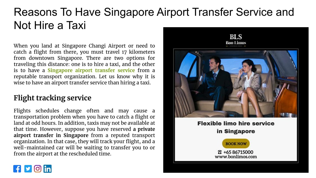 PPT Reasons To Have Singapore Airport Transfer Service And Not Hire A