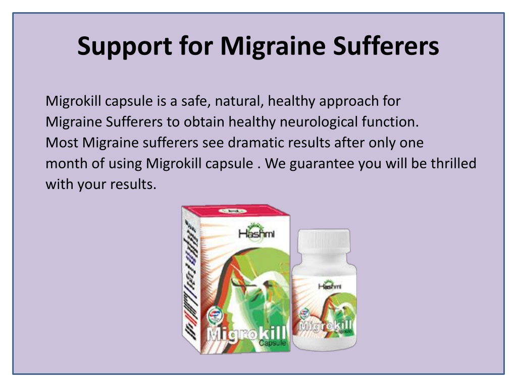 Ppt Migraine Relief Supplement Migrokill Capsule Powerpoint