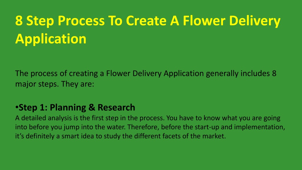 Ppt How To Make Uber For Flower Delivery Powerpoint Presentation