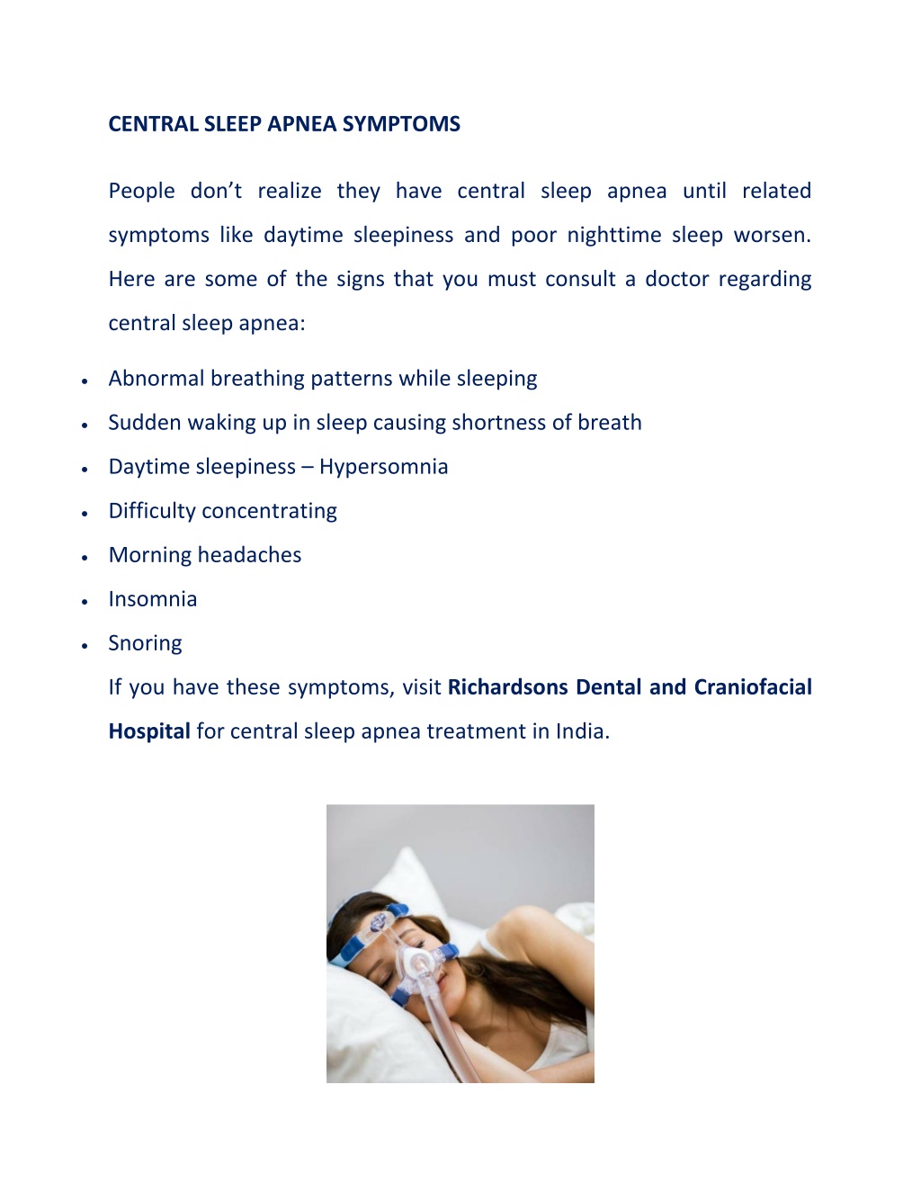 PPT 6 Facts You Must Know About Central Sleep Apnea Treatment In