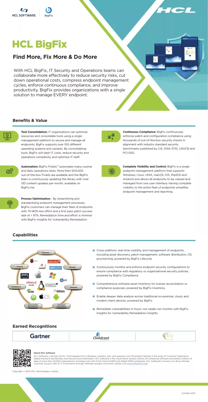 PPT HCL BigFix Find More Fix More Do More PowerPoint Presentation