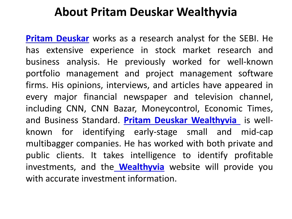 Ppt Pritam Deuskar What Are The Top Sectors For Long Term