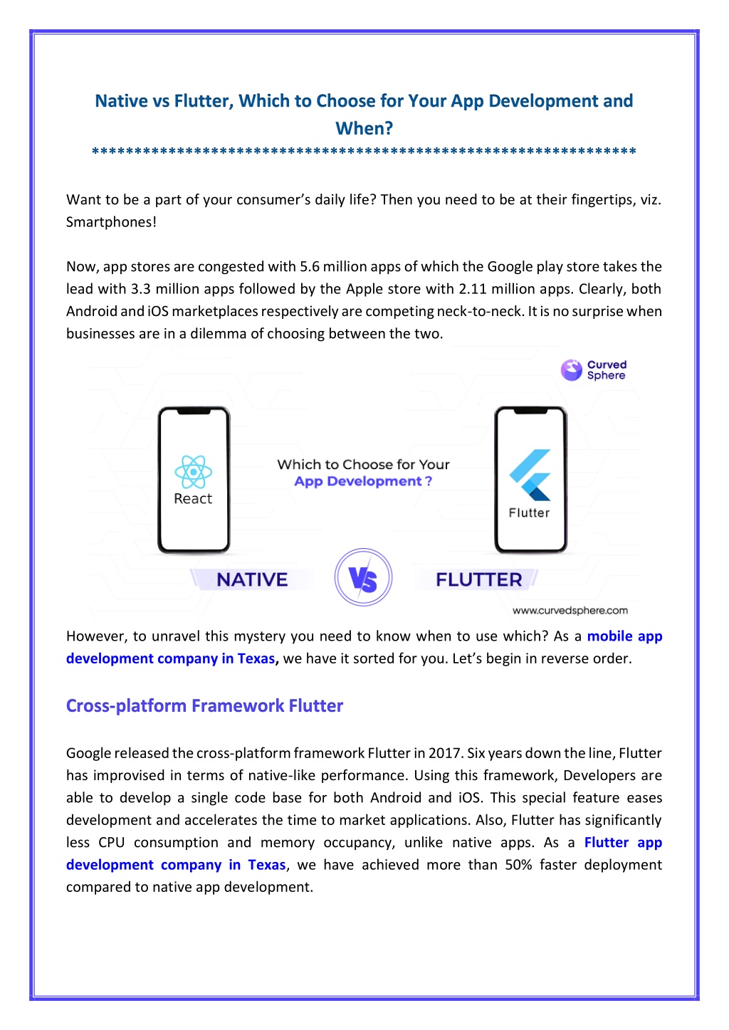 Ppt React Native Vs Flutter Which One To Choose For Your App