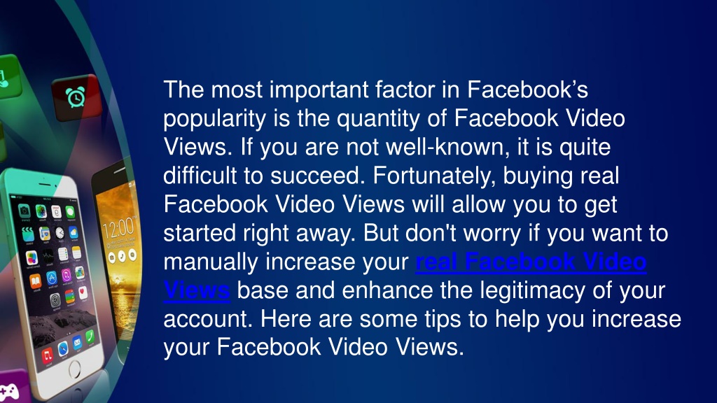 Ppt How To Increase Facebook Video Views Powerpoint Presentation