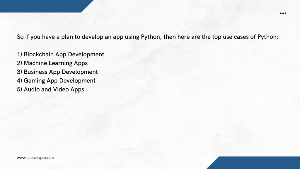 Ppt A Complete Guide To Develop An App Using Python Powerpoint