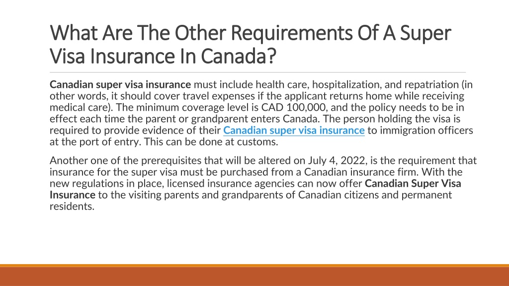 Ppt Super Visa Insurance Winnipeg Powerpoint Presentation Free