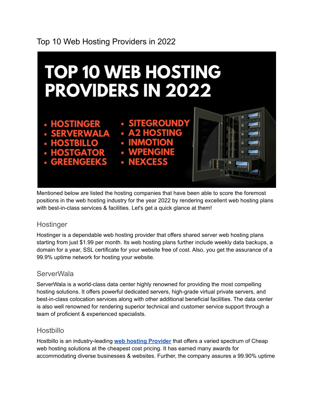 Ppt Who Was The Top Web Hosting Providers In Powerpoint