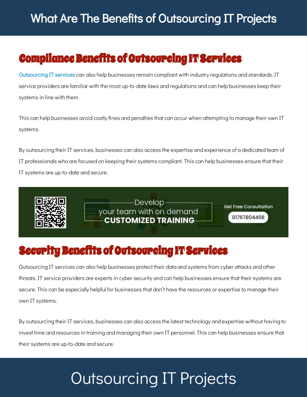 PPT What Are The Benefits Of Outsourcing IT Projects PowerPoint