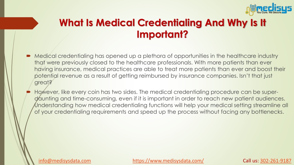 PPT What Is Medical Credentialing And Why Is It Important PowerPoint