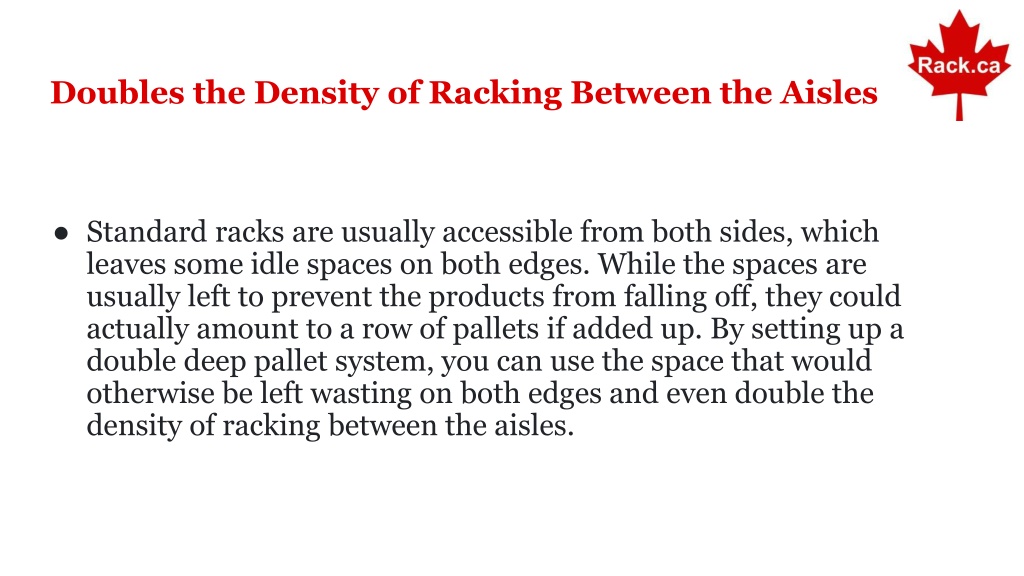 Ppt Things You Should Know About Double Deep Pallet Racking Systems