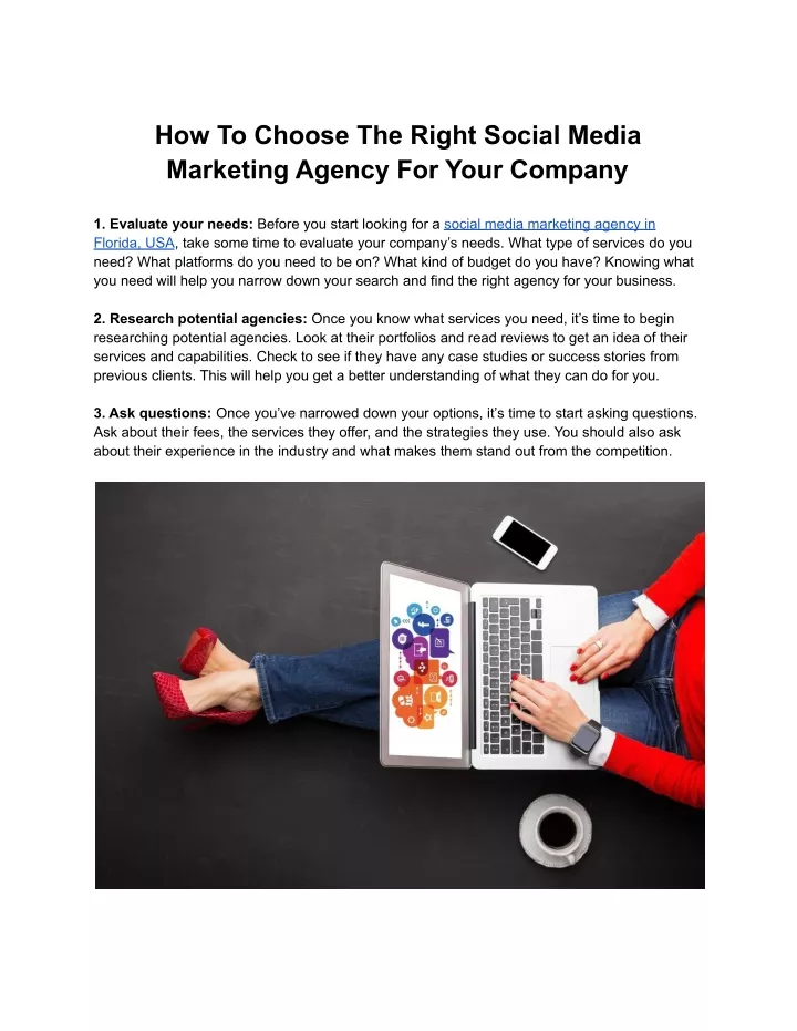 PPT How To Choose The Right Social Media Marketing Agency For Your