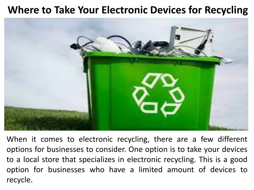 Ppt Attero Recycling Pvt Ltd How Electronic Recycling Can Help