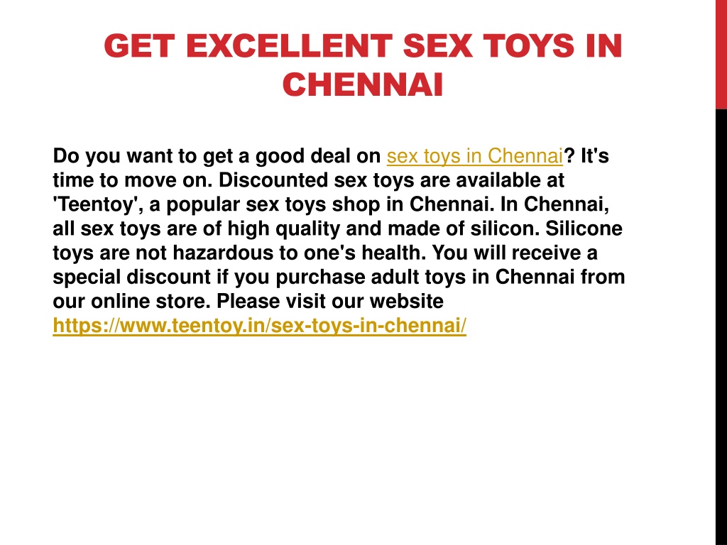 PPT Online Store Of Sex Toys In Chennai PowerPoint Presentation Free