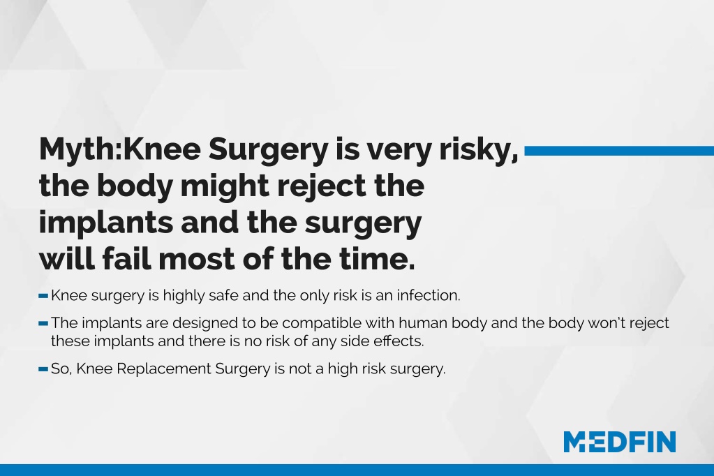 Ppt Myths Facts About Knee Replacement Surgery Knee Replacement