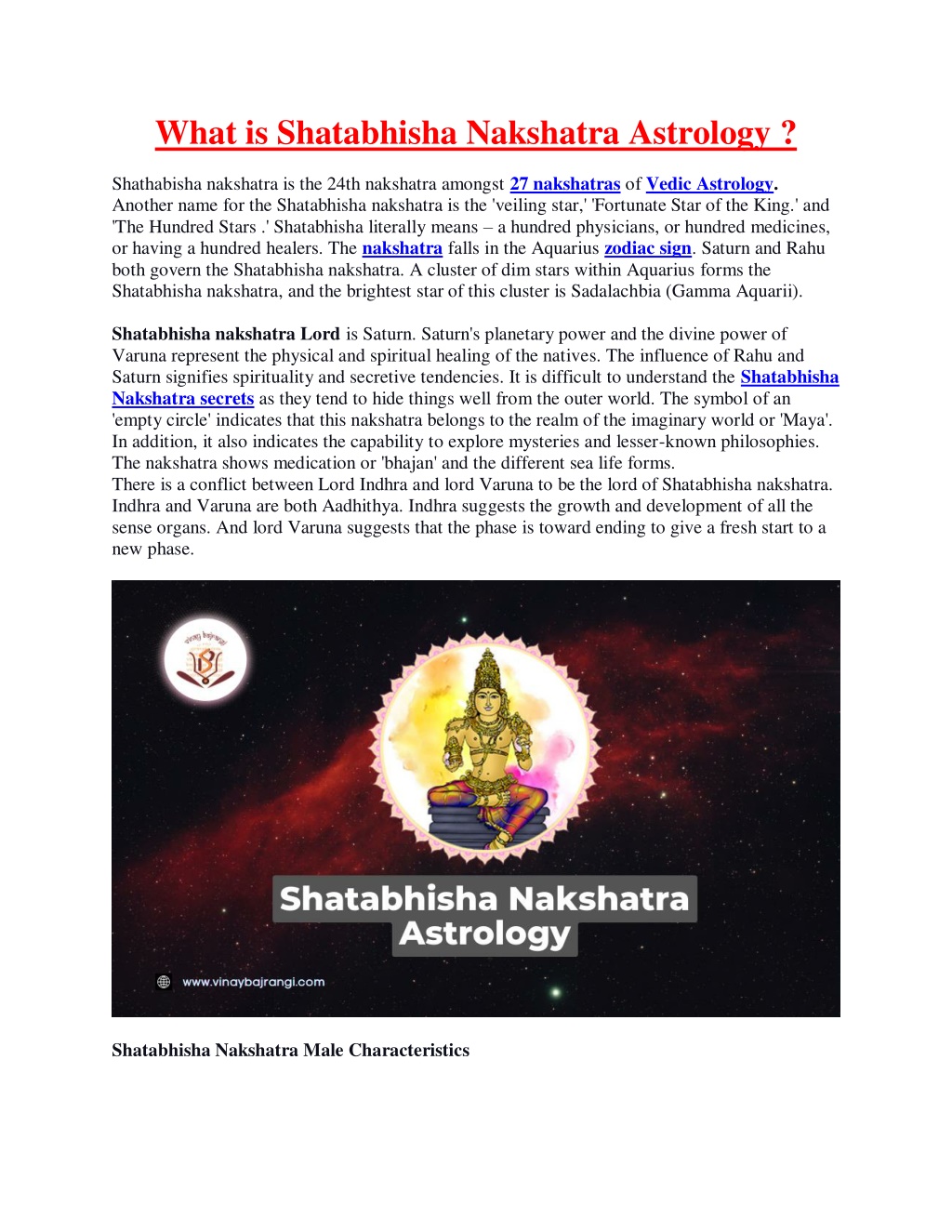 PPT What Is Shatabhisha Nakshatra Astrology PowerPoint Presentation