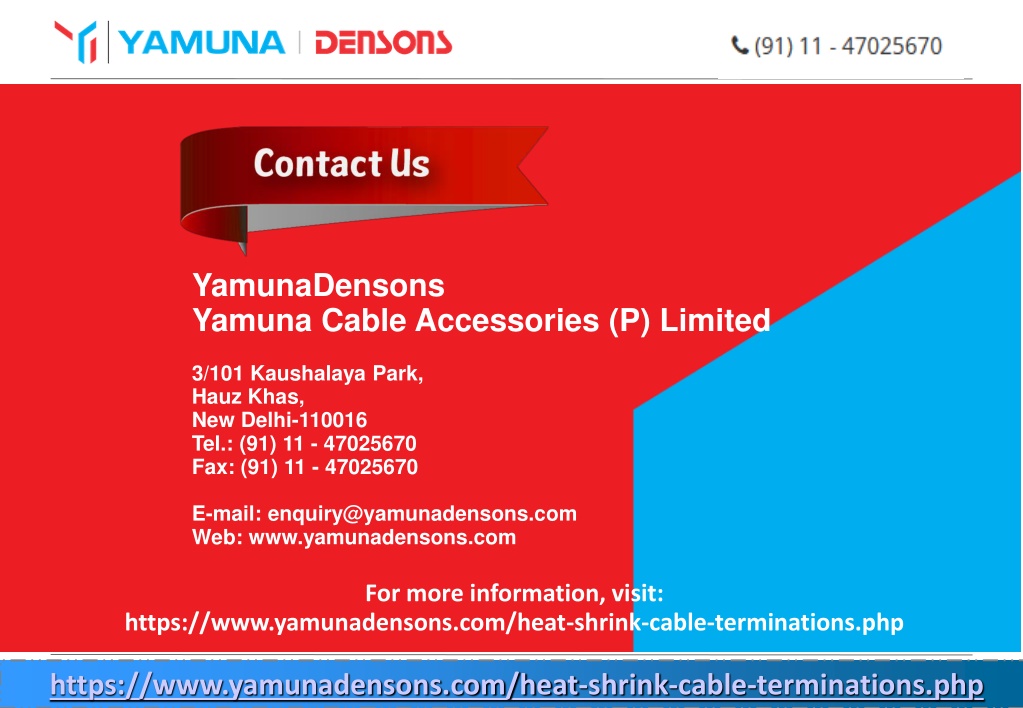 Ppt Heat Shrink Cable Terminations Manufacturer Powerpoint