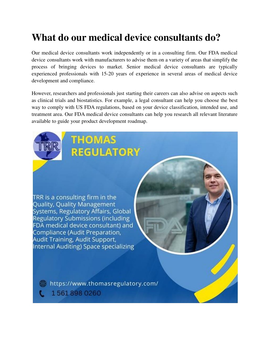 Ppt Thomas Regulatory Resolution Professional Fda Medical Device