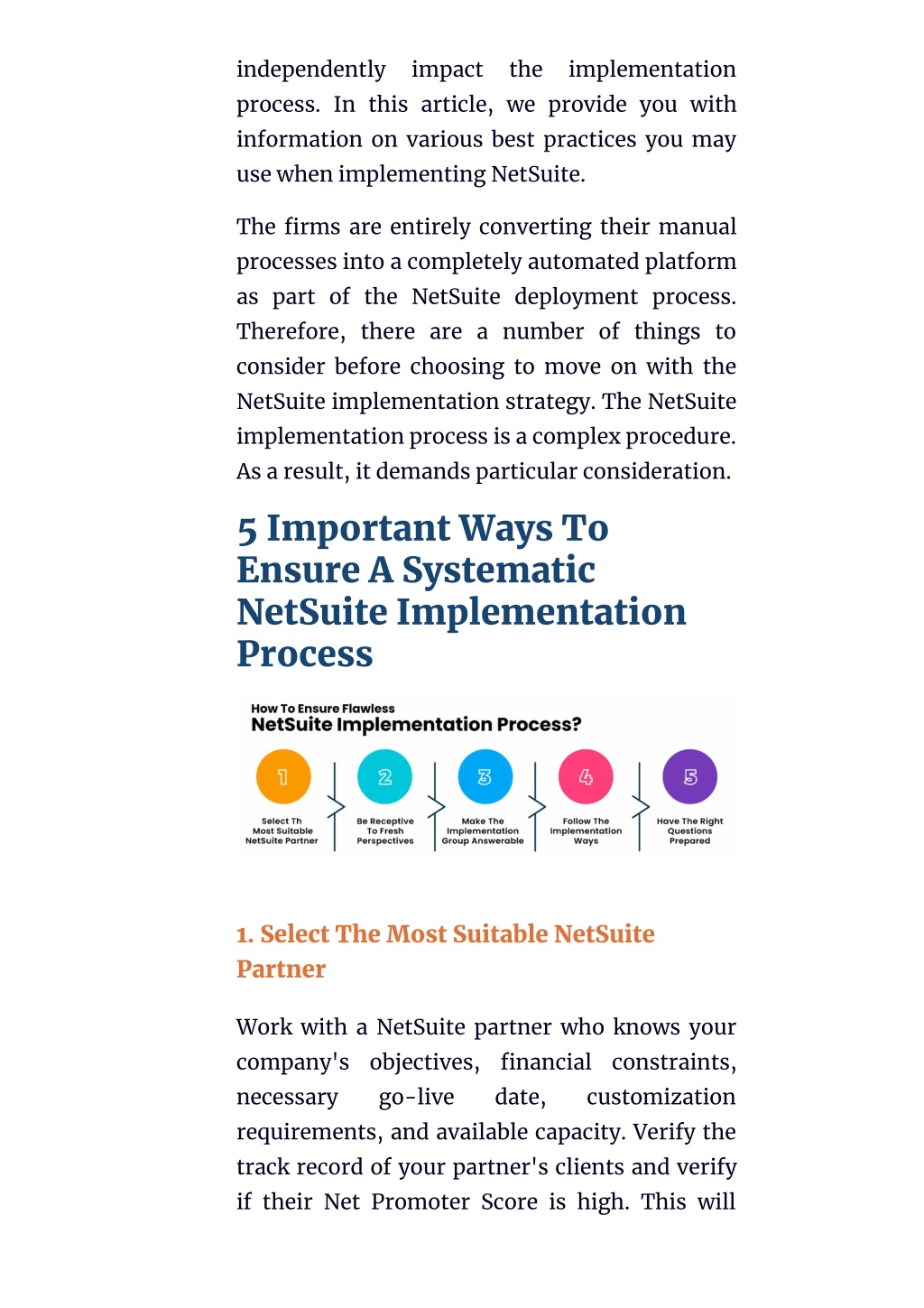 Ppt Top Netsuite Implementation Best Practices Powerpoint