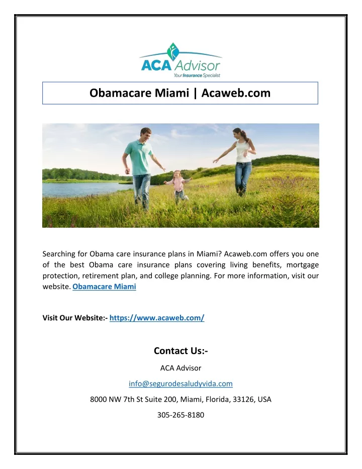 Ppt Obamacare Miami Acaweb Powerpoint Presentation Free