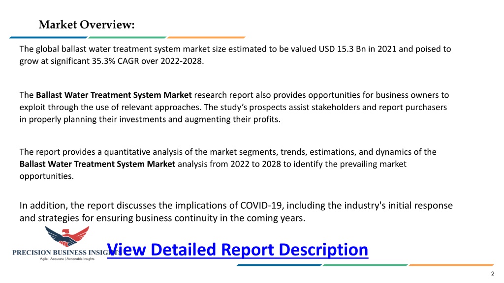 PPT Ballast Water Treatment System Market Growth Opportunities 2022