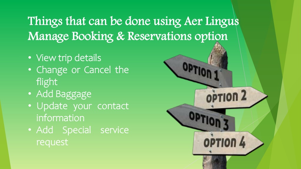 Ppt Aer Lingus Manage Booking Reservations Powerpoint Presentation