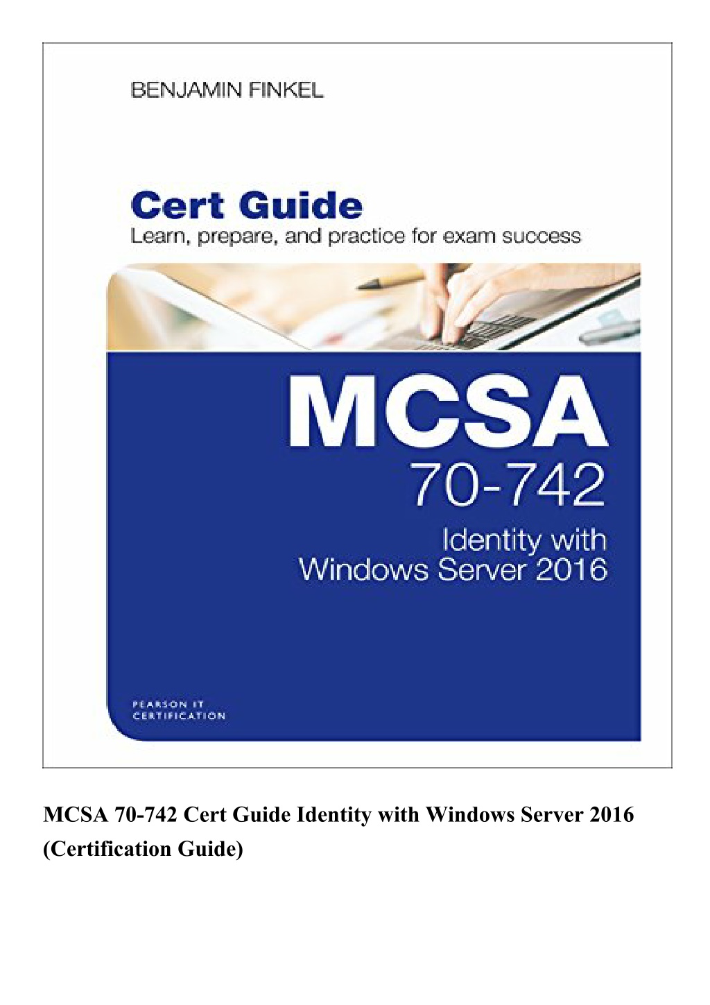 Ppt Read Mcsa Cert Guide Identity With Windows Server