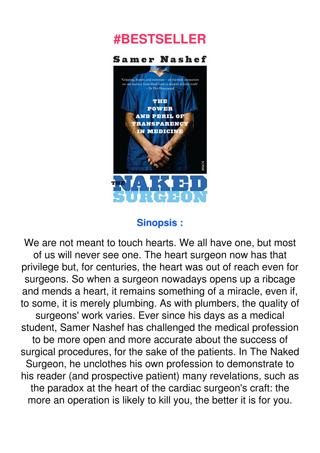 PPT Read Ebook The Naked Surgeon The Power And Peril Of Transparency