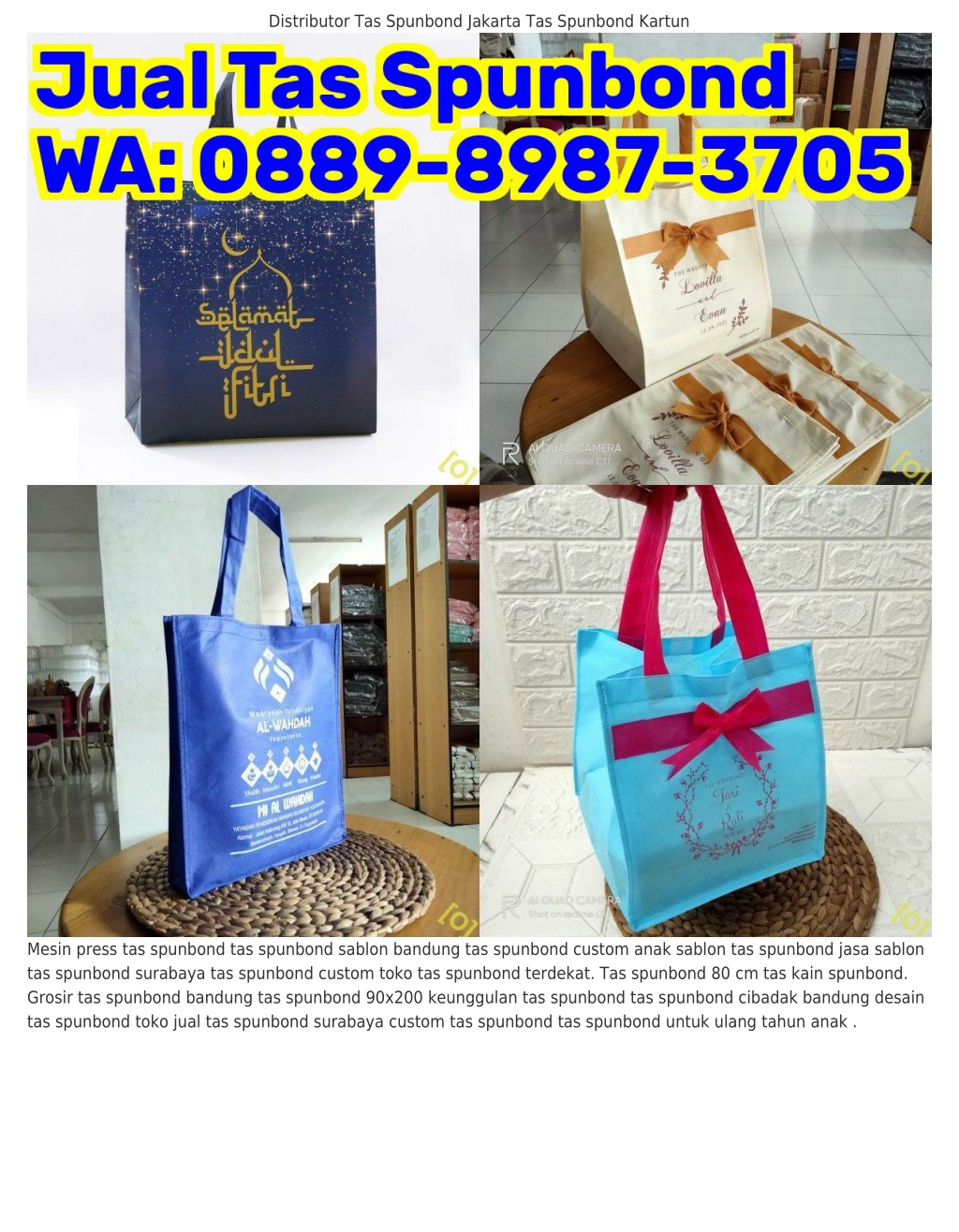 Ppt Wa Grosir Tas Spunbond Harga Tas Spunbond Sablon