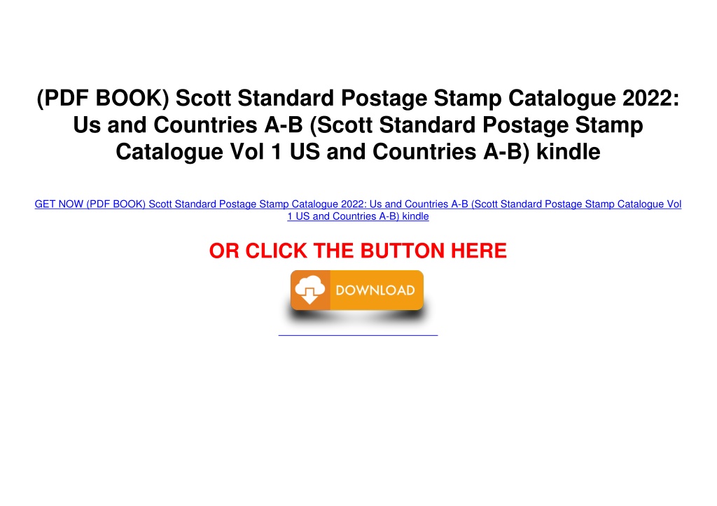 Ppt Pdf Book Scott Standard Postage Stamp Catalogue Us And