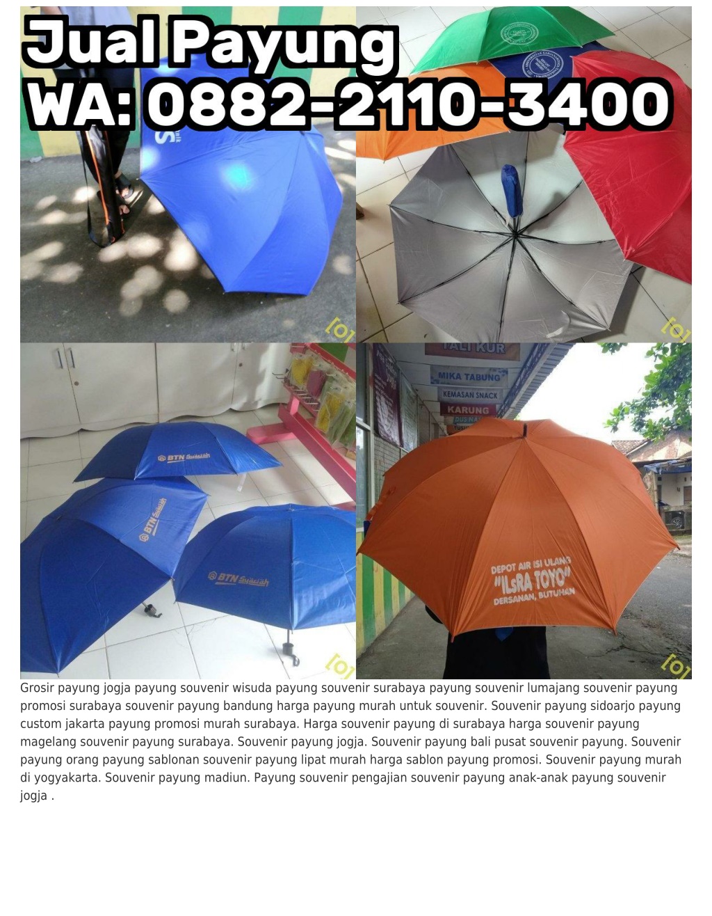 Ppt Ll Wa Harga Payung Promosi Di Jogja Harga Souvenir