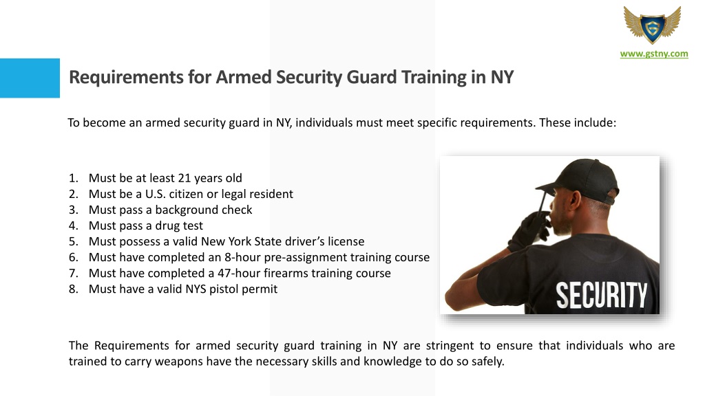 PPT An Overview Of Armed Security Guard Training In NY PowerPoint