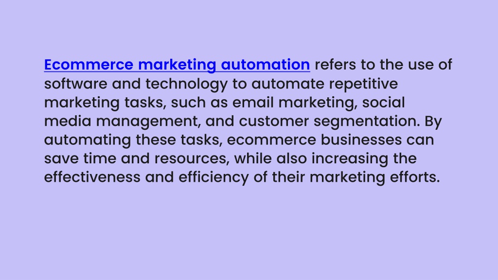 PPT The Best Practices For E Commerce Marketing Automation Software